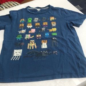 BOYS BLUE T SHIRT, MINECRAFT